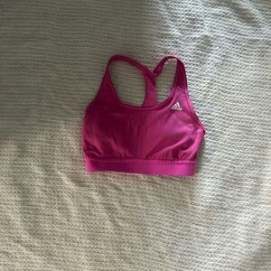 Adidas Fuchsia Racerback Sports Bra